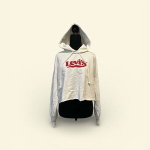 Levi's Off-White Hoodie with Red Logo
